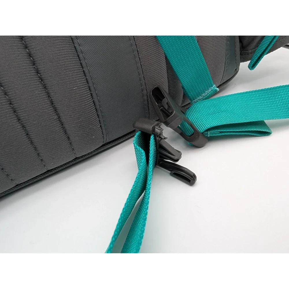 The North Face Borealis Backpack Grey White Teal Bungee Daypack READ!